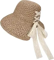 [YeeHeen] Sun Hat for Women Straw Summer Beach Hat UPF 50 Wide Brim Floppy Hat
