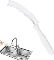 Hard Bristle Crevice Cleaning Brush - Grout Cleaner Brush,Long-Handled Ergonomic Angled Hard Bristle Cleaning Tool for Kitchen Shower Window Tile Floor Oven