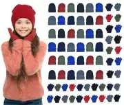 36 PackYacht & Smith Wholesale Kids Beanie and Glove Kit Sets