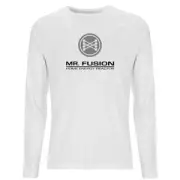 Back To The Future Mr Fusion Men's Long Sleeve T-Shirt - White