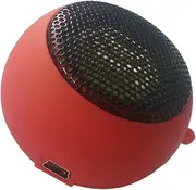 Wired Rechargeable Speaker with Aux Input Portable Loudspeaker Box for Laptop and Phone Hamburger Design USB Charging Easy to Use for Music The Go