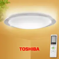 在飛比找松果購物優惠-Toshiba東芝 60W 邀月 LED 調光調色美肌 遙控