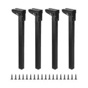 4 Pieces Foldable Table Leg Collapsible Table Legs Multipurpose Portable Stable For Night Stands Bench Computer Desk Supplies-hy Black Height 60cm