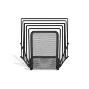 TRU RED 6 Compartment Wire Mesh Letter Holder Matte Black 2/Pack TR57561-CCVS