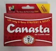 Canasta GO! Classic Game New In Box Decks Still Wrapped In Plastic
