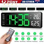 13 Digital Large Big Jumbo LED Desk Wall Clock With Calendar Temperature Display