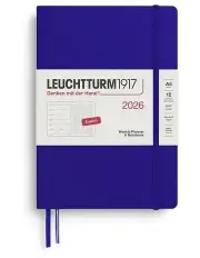[LEUCHTTURM1917] Weekly Planner Notebook Dotted Medium A5 2026 in Ink