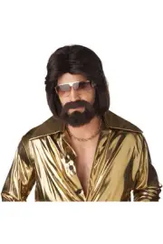 California Costume 70S Man Wig Beard Moustache Adult Men Wig Halloween 70324