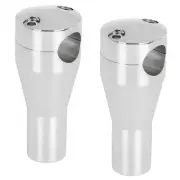 4" Rise Chrome Tapered 1" Handlebar Risers Harley bobber chopper Yamaha Honda