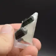 SUPERB Double tourmaline Crystal On quartz SKARDU, PAKISTAN