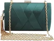 [Perfeclan] Women's Elegant Tassel Pendant Silk Satin Evening Bag Handbag Night Out