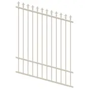ProtectorAl 0350-1200W x 1500H Surfmist Spear Top Pool Fence Panel Raked Up to 15º