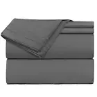 Nestl Split King Sheets Set 5-Piece Grey Extra Soft