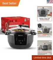 All-in-One 7.5QT Slow Cooker & Multicooker with Sear/Sauté and Steam Functions