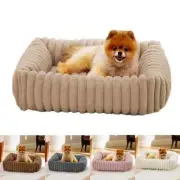 Pet Cat Dog Bed Square Plush Kennel Summer Washable Cat Mat Mattress Pet Cushion