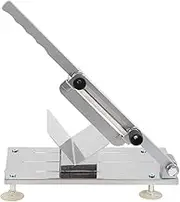 Manual Frozen Meat Slicer, Stainless Steel Meat Cutter Beef Mutton Roll Manual Meat Slicer Household Food Slicer Slicing Machine for Home Cooking of Hot Pot Shabu Korean BBQ