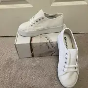 Superga 2790 Acotw Linea Up And Down Platform Sneaker Women’s Size 6.5 - White