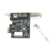 PCI-Express to 2+1 Ports 6-Pin IEEE1394a Firewire 800 Video Capture Ti XIO2213A