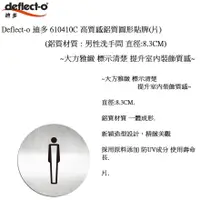 在飛比找蝦皮購物優惠-Deflect-o 迪多 610410C 高質感鋁質圓形貼牌