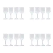 16pc Lemon & Lime Crystal Deco Plastic Reusable Wine Cup 220ml