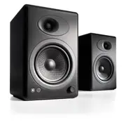 Audioengine A5+ Powered Bookshelf Speakers - Satin Black