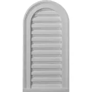 Ekena Millwork Gable Vents n' Louvers 32" Round Top Polyurethane Intake White