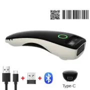 Bluetooth Wireless Barcode Scanner Pocket QR Bar Code Reader for Mobile Payment