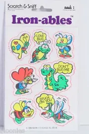 Mark 1 Chicago IRON-ABLES Scratch & Sniff BUGS Iron On 1984 NEW