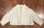 Nicole Miller Linen. blend Blazer Career Jacket in Women’s Size 16