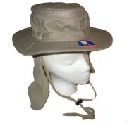 NEW Magellan Floatable Hat w/ Hidden Fold-Up Neck Cover & Hidden pocket Size S/M