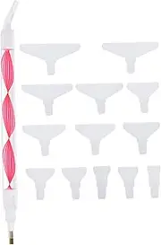 COHEALI 1 Set Point Rhinestone Pen 5 Bead Dotting Tool Pen Art Accessories Manicure Pen Diamond Pen Embroidery Accessories Manicure Accessory Delicate dot Pen Plastic