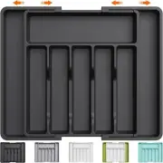 Lifewit Cutlery Drawer Organiser, Expandable Utensil Tray for Kitchen, Adjusta