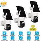 3X Home Security Camera Outdoor Solar Battery Powered Wireless Wifi Night Vision