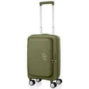 American Tourister Curio Book Opening 55 cm Expandable Carry-On Suitcase - Khaki