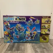 Vintage Cyber K'nex Ultra 63007 Make 5 Cyber Robots New