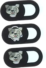 TEHAUX 3pcs Laptop Cover Privacy Protection Slide Puppy Pattern Webcam Cover Compact for Computer for Family