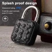 Combination Lock 9 Digit Push Button Padlock 6 Digit Locking Mechanism Lock