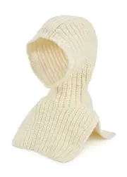 3.1 Phillip Lim Cream Chunky-knit Wool Balaclava ONE SIZE