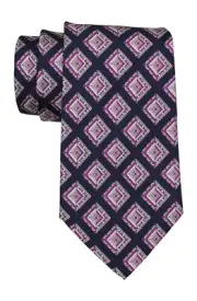 Emilio Pucci Multicolored 3 Dimensional Fancy Medallion Printed Tie