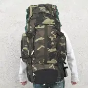 Camo Camping Backpack Travel Outdoor Oversized Backpack Rucksacks Sport XL