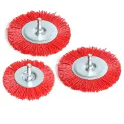 3Pcs Abrasive Wire Wheel Brushes Assorted Nylon Brush Set 3Inch/4" for Drill ...