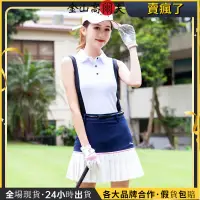 在飛比找蝦皮商城精選優惠-⛳闆闆金選⛳高爾夫球服 golf女士無袖T恤Polo衫 韓版