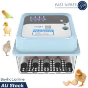 12 Egg Incubator Automatic Humidity Control Egg Turning Chicken Quail Duck Bird