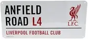 Liverpool F.C. Liverpool Fc Official Product Raised Street Sign LFC Liverbird 18 X 40 Cms New
