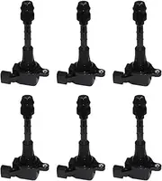 6pcs Ignition Coil Compatible With INFINITI FX35 2003-2008 G35 2003-2007 M35 2006-2008 M35H Compatible With NISSAN 350Z 2003-2008 22448AL61C