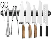 Cook Easy Magnetic Knife Strip 38CM, Knife Storage Holder for Wall, Space-Saving Knife Rack, Knife Strip, Kitchen Utensil Holder, Multipurpose Magnetic Knife Rack Tool Holder (1 Pack)