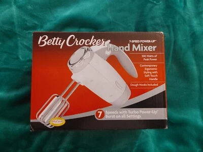 Betty Crocker Hand Mixer New In Box 7 Speed 300 Watts Of Power