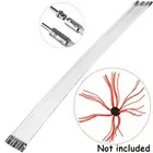 Fireplace Rod Parts Nylon White Chimney Cleaning Brush Rotating Sweeping