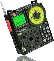 Retekess TR112 Shortwave Radios Receiver, AIR VHF AM FM SW WB Multiband Radio Receiver, 1600mAh Battery Radio with Bluetooth, APP Control, 6 EQ Modes, SOS