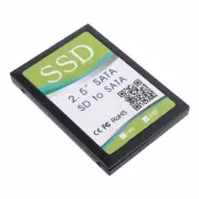 2Port Dual SD SDHC MMC RAID to SATA Adapter Converter with Enclosure for SD Card